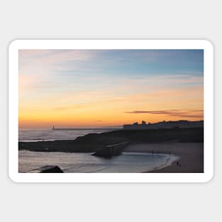 January sunrise at Cullercoats Bay Sticker